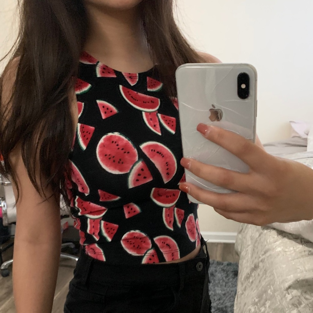watermelon crop top